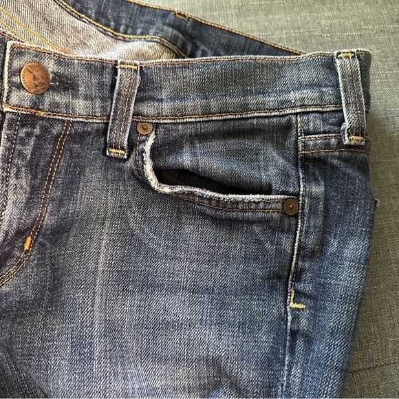 Citizens of Humanity Kelly Stretch #063 Low Waist Cropped Blue Jeans Size 28 Y2K - Picture 5 of 10